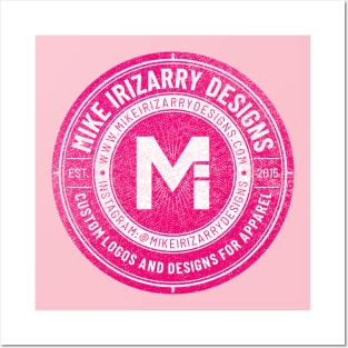 Mike Irizarry Designs Hot Pink Badge Variant Posters and Art